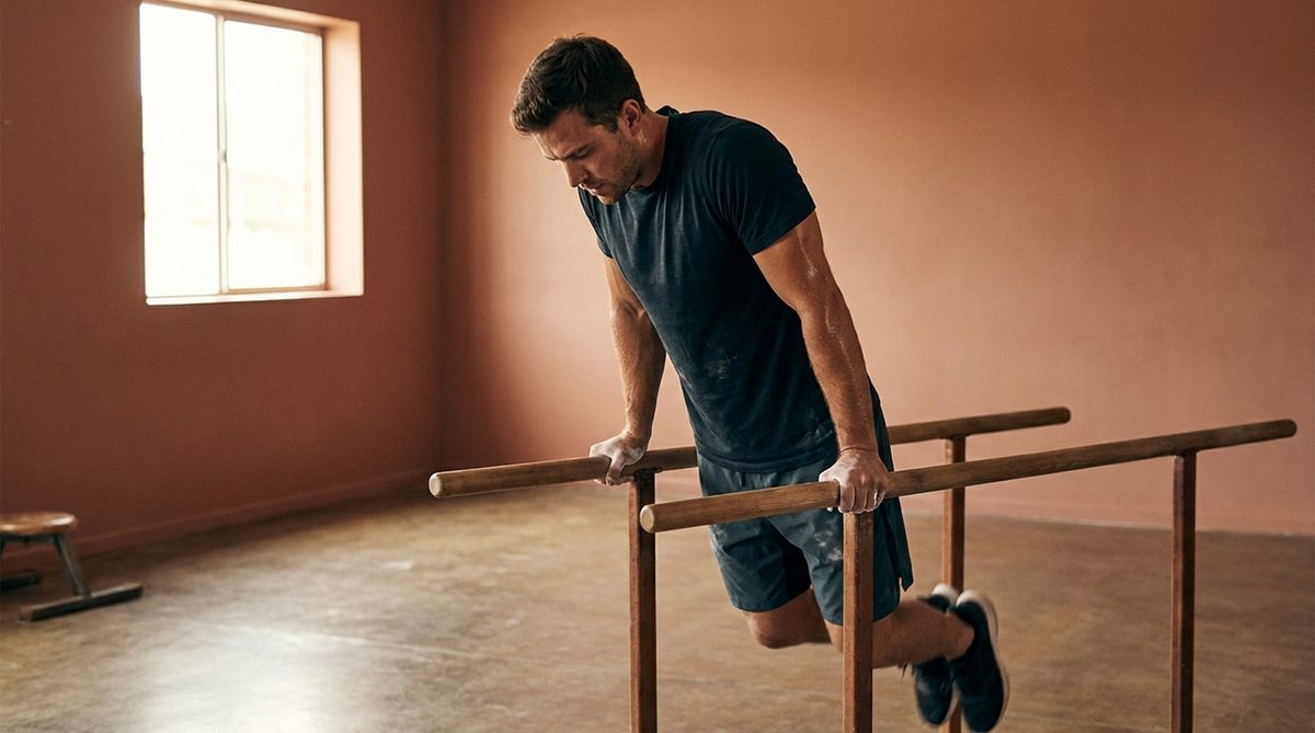 Le distensioni alle parallele o Dip