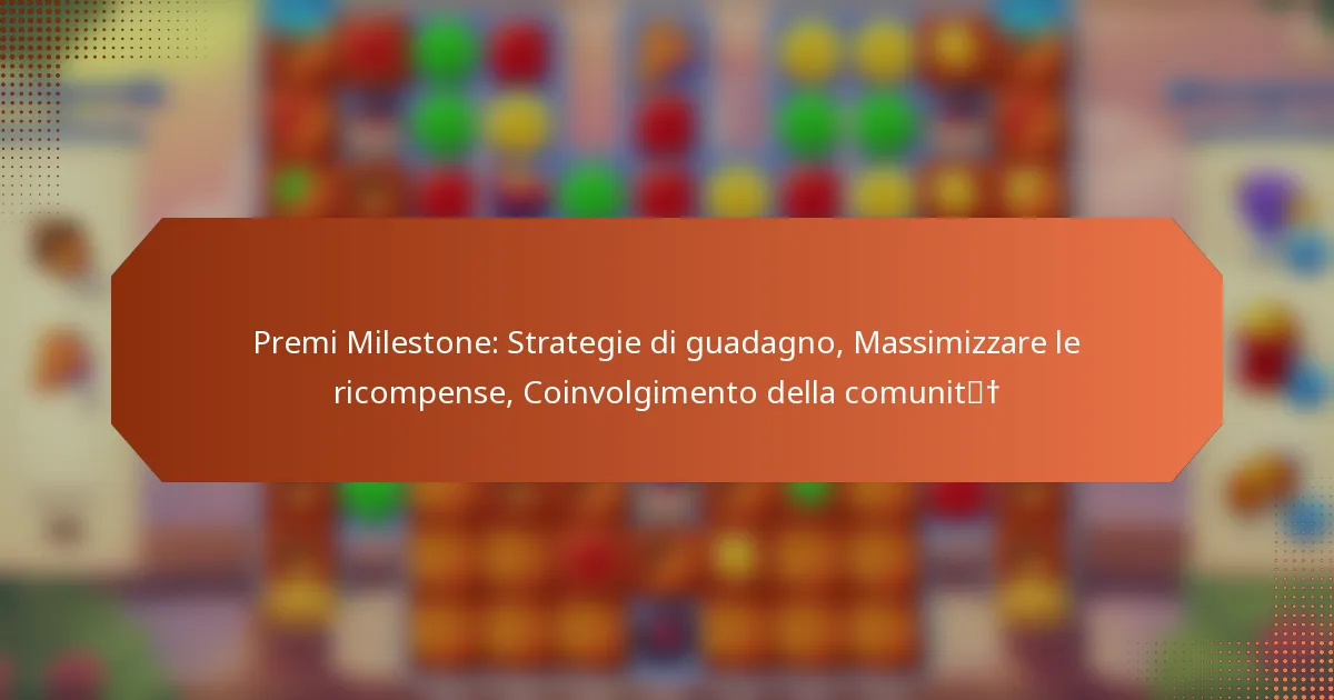 Premi Milestone: Strategie di guadagno, Massimizzare le ricompense, Coinvolgimento della comunità