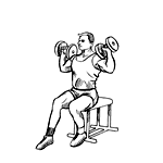 Distensioni da seduti con manubria